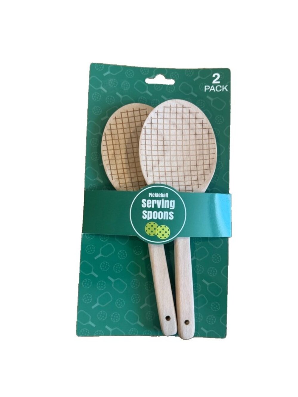 Solid Beachwood Pickleball Serving Spoons Wooden NEW Great Gift Idea New